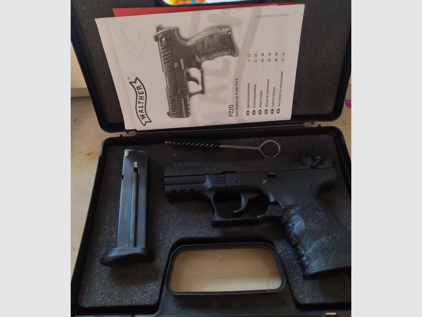 Walther P22Q Schreckschuss Pistole 9mm P.A.K. schwarz