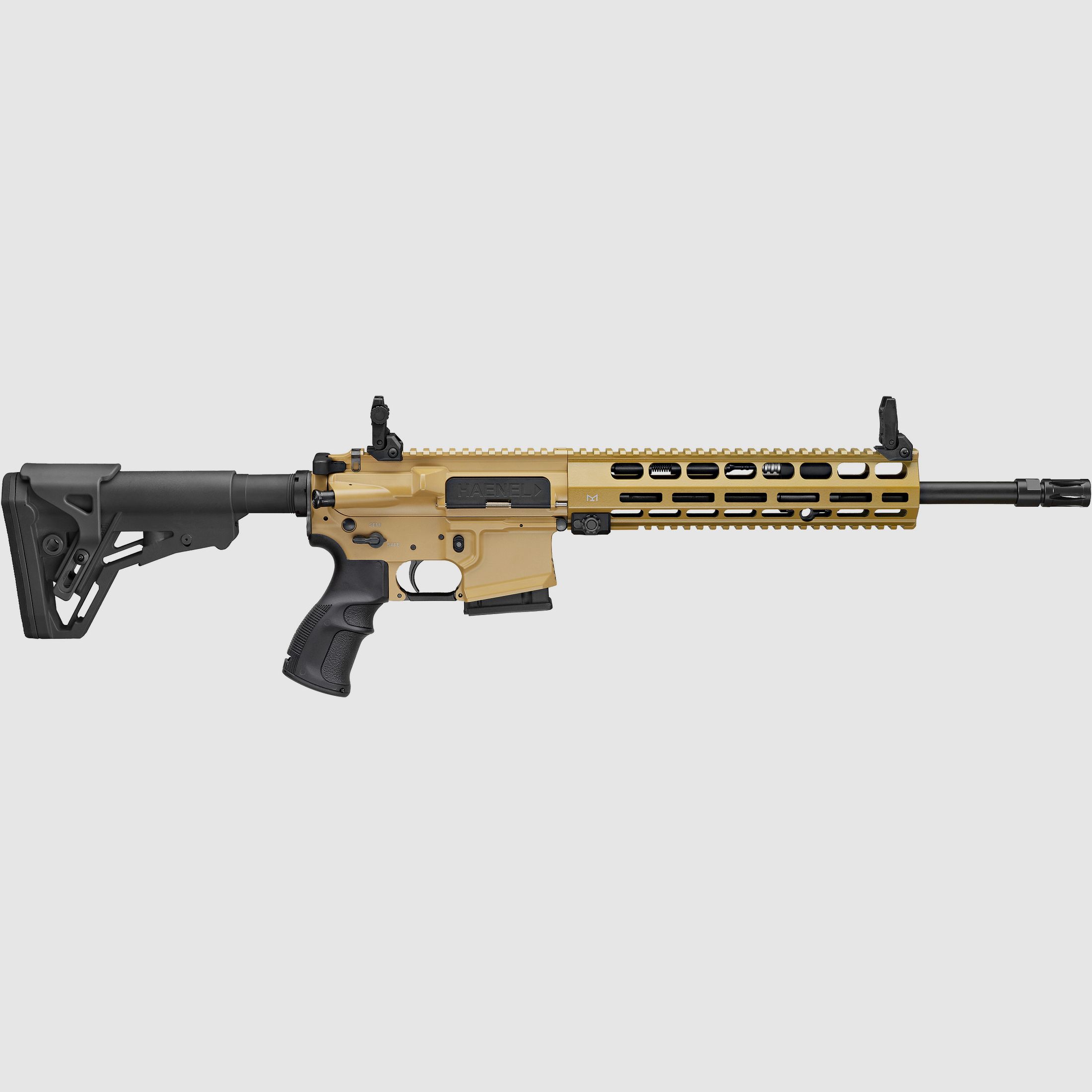 Haenel CR 223 M-LOK Handguard barrel length 368 mm | Direct trigger (3,200 g) | Long handguard | Sand color | Not sportingly approved, cal. .223 Rem., image 1 of 2