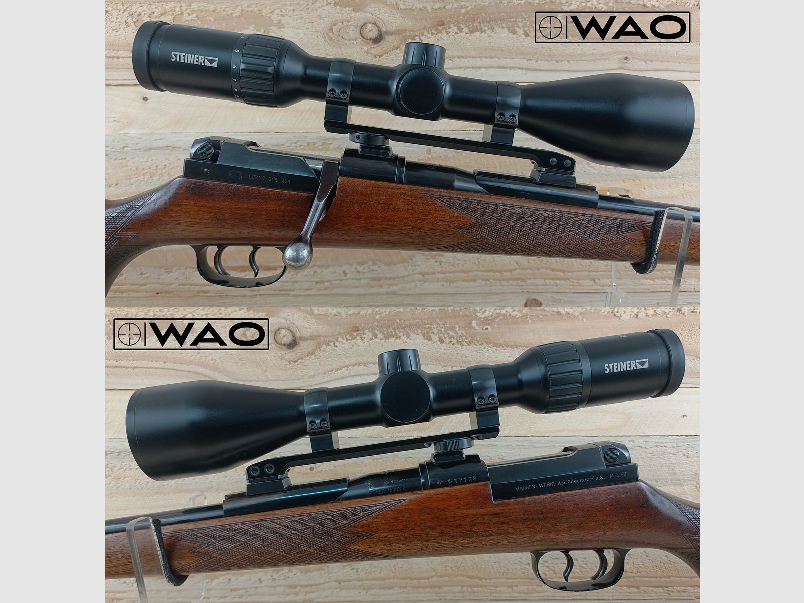 Mauser Mod. 66, Mauser 66, Cal. 7x66SEvH, 7x66 SE v. H. *avec optique Steiner et réticule lumineux*