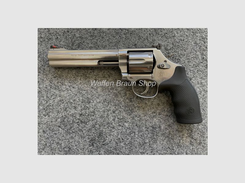 S&W Rev. Mod. 686, 6" WO, cal. .357 Mag., stainless, 6 Schuss Trommel