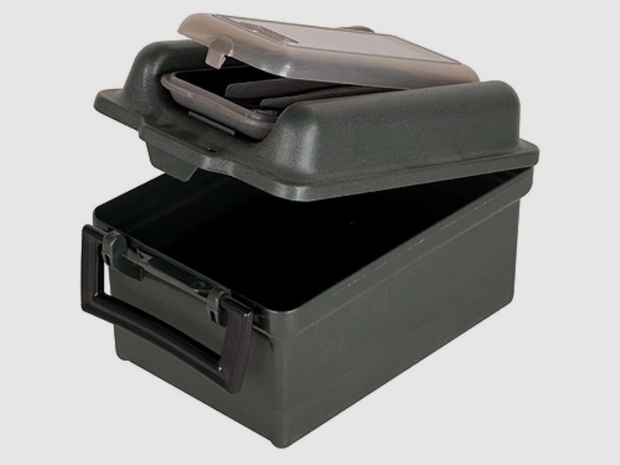 MTM Shotgun Shell Box SW100-11 forest green for 100 shotgun shells .12