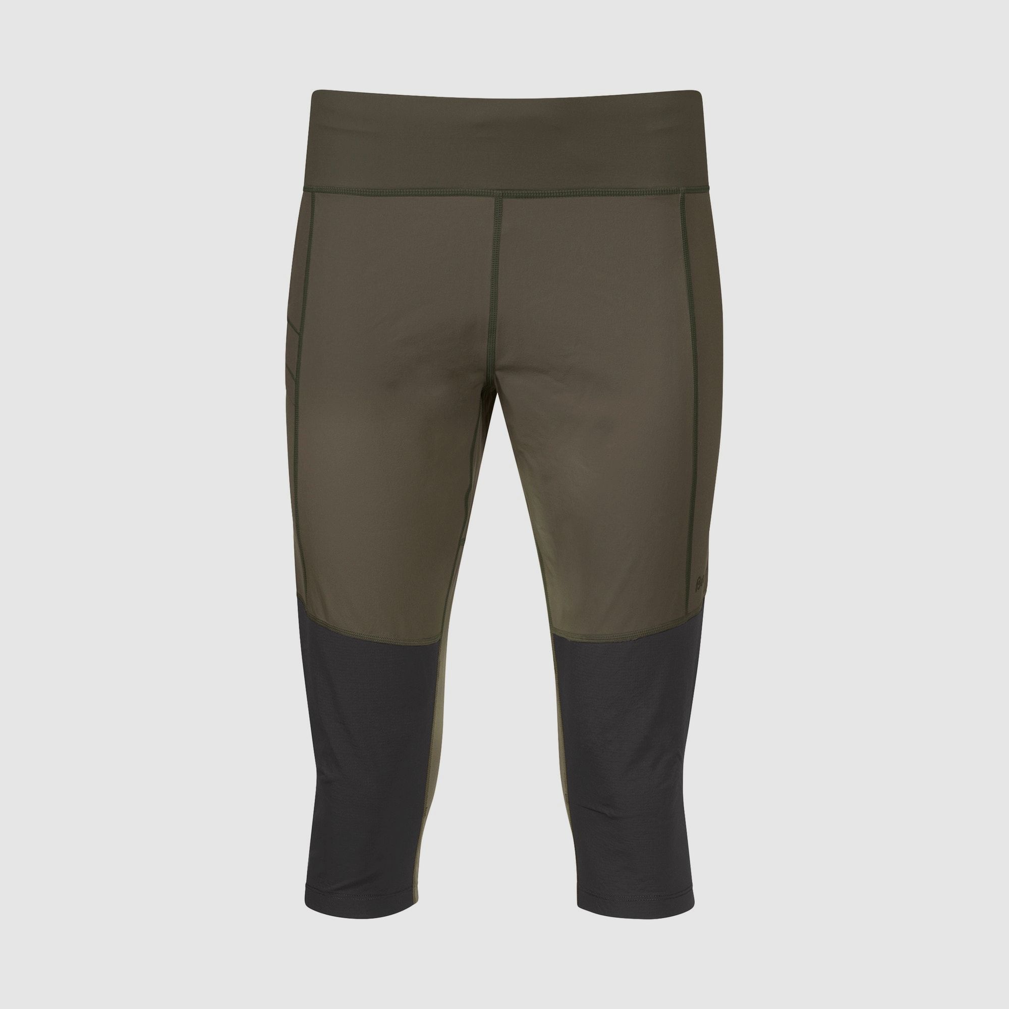Bergans Fløyen ¾ Outdoor Tights Women Dark Green Mud/Dark Shadow Grey XS