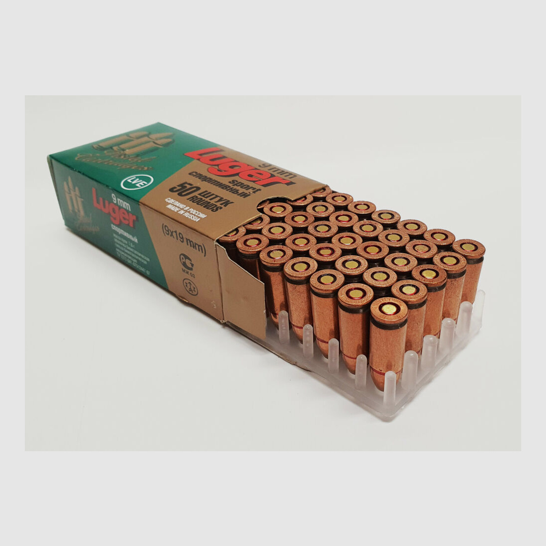 JSC "NOVOSIBIRSK CARTRIDGE PLANT" & LVE "LOW-VOLTAGE EQUIPMENT CO" Munition JSC 9mm Luger FMJ 115grs Sport-/ Trainingsmunition "extra Soft" 1.000 Schuss