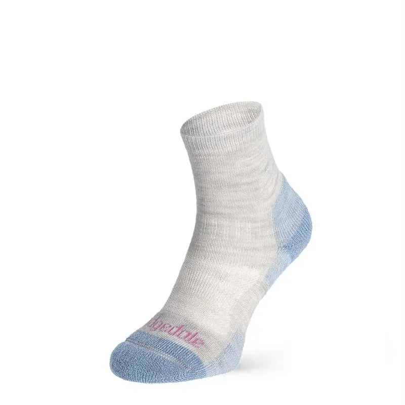 Bridgedale HIKE Lightweight Performance 3/4 crew women's hiking socks smoky/grey/blue