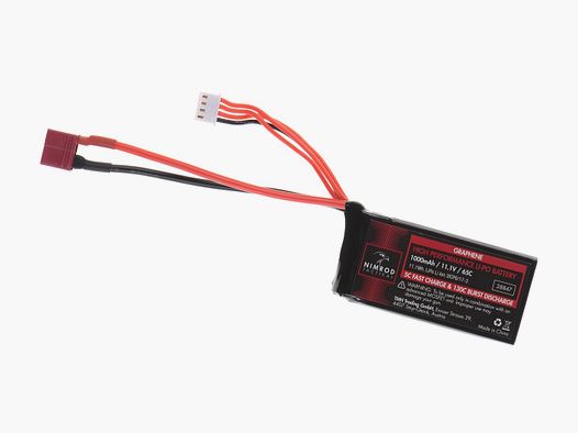 Lipo 11.1V 1000mAh 65C Graphene PEQ Type T-Plug | Nimrod