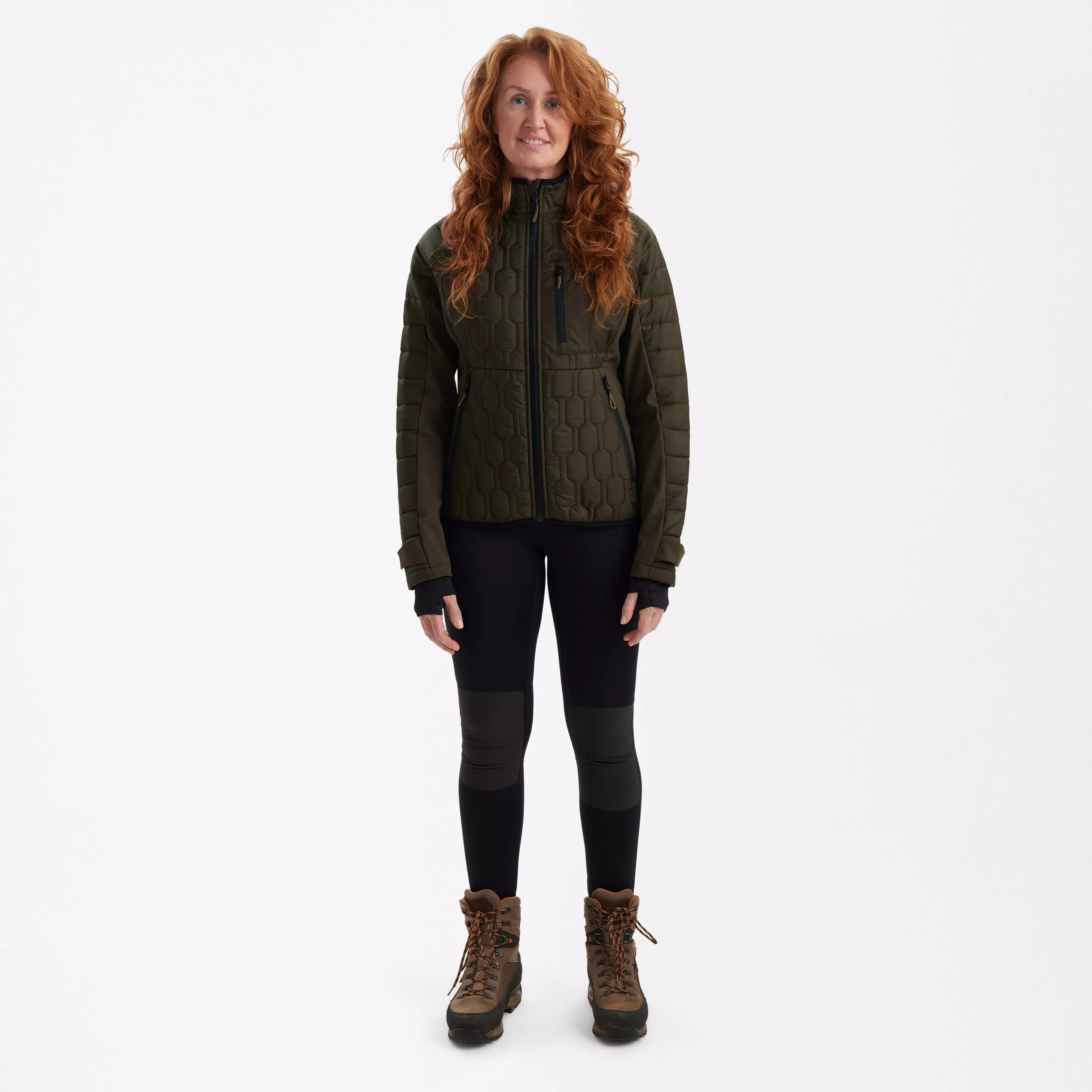 Lady Mossdale giacca trapuntata - Forest Green, immagine 3 di 5