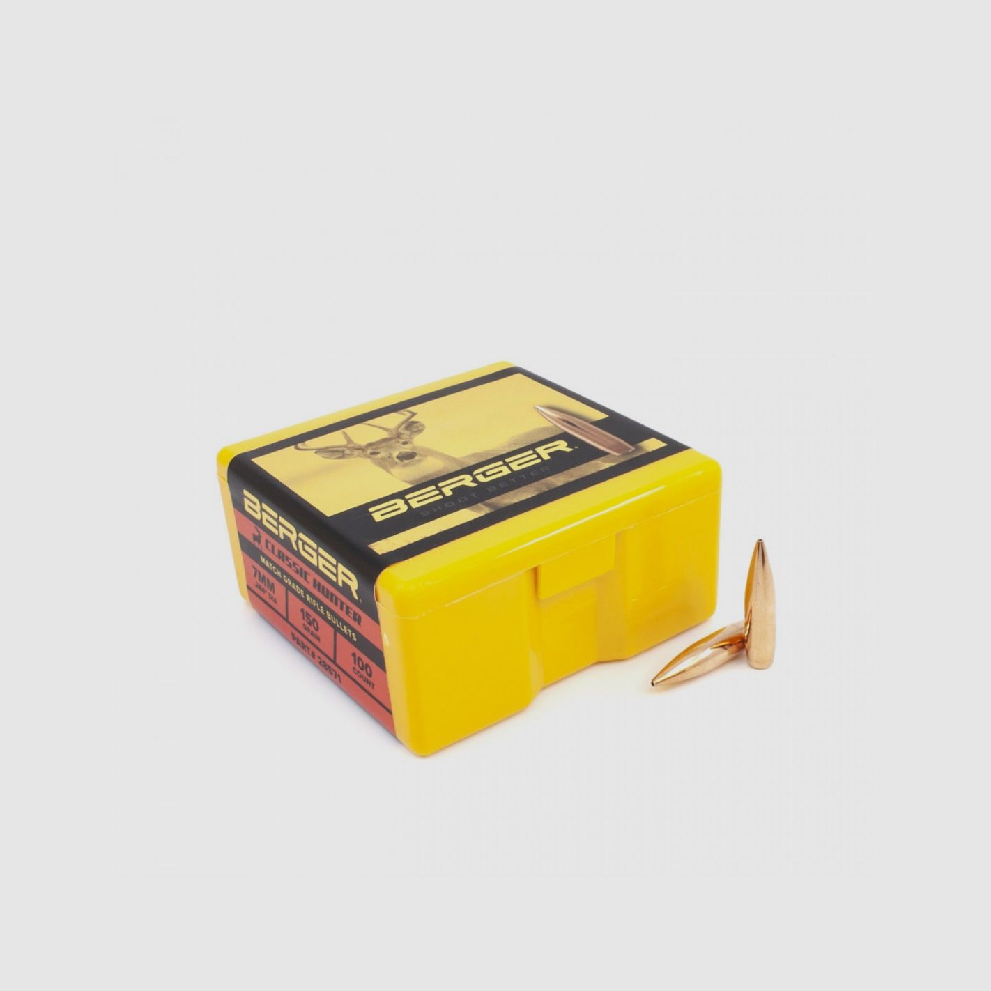 BERGER BALAS 7MM (.284) 150GR HPBT CLASSIC HUNTER 100 PZ, imagen 2 de 2