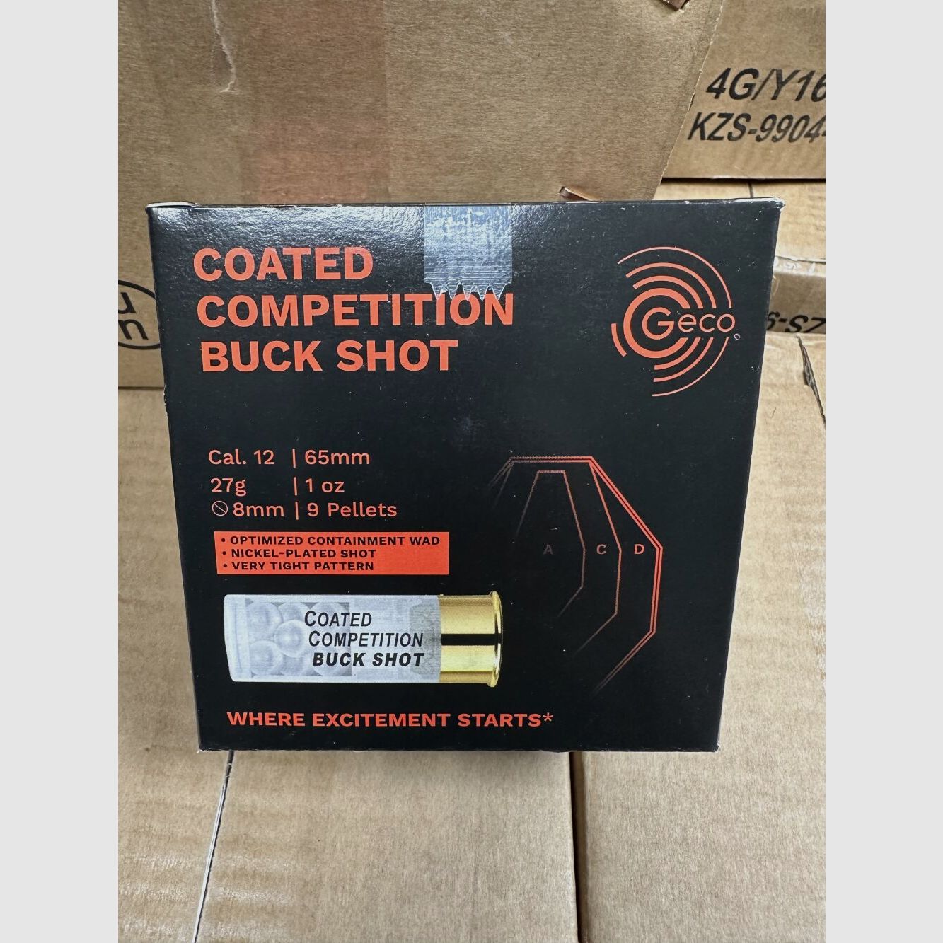 Geco Coated Competition BUCK SHOT 12/65 27g 250 Stück