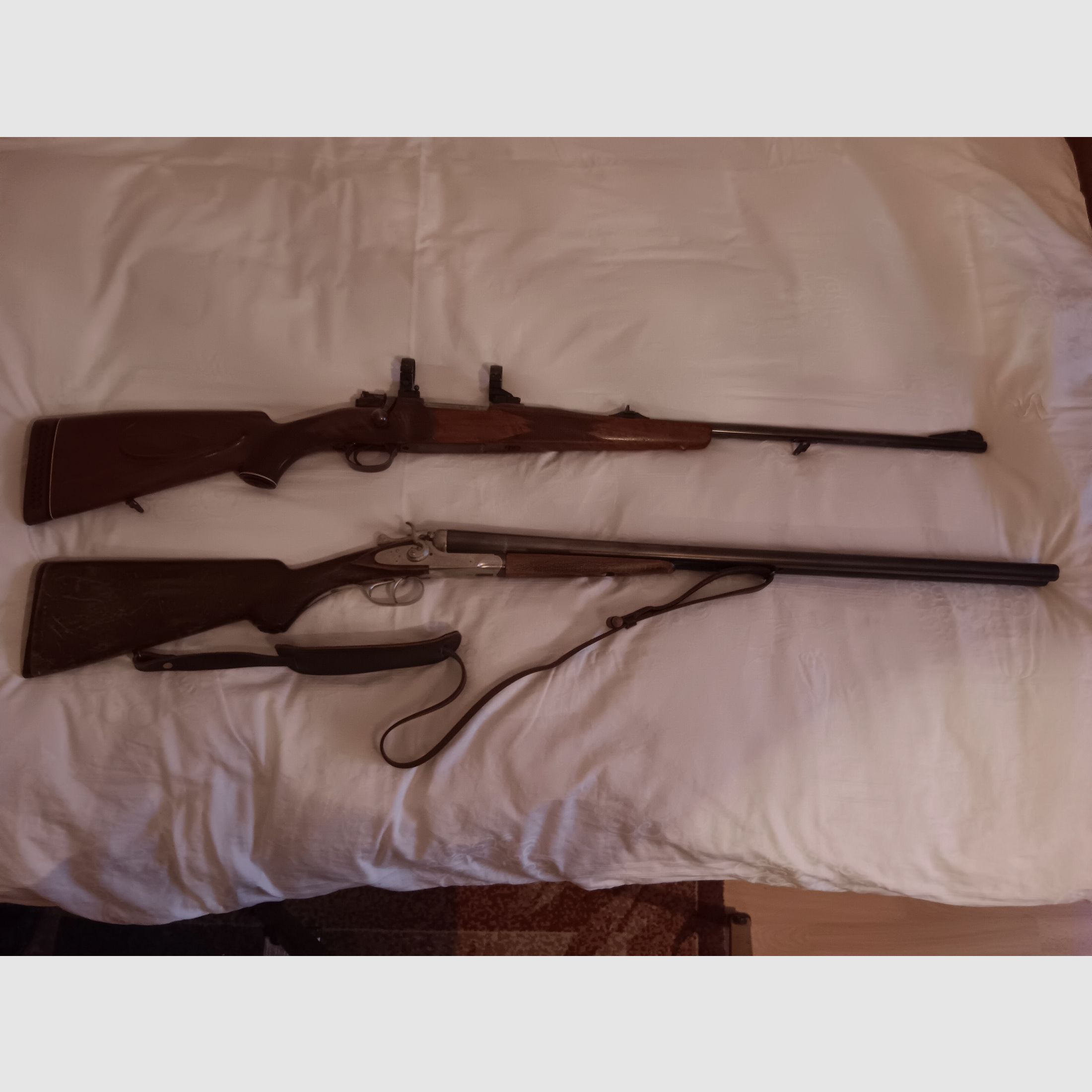 Repetierbüchse Mod. 98  und Hahn-Doppelflinte