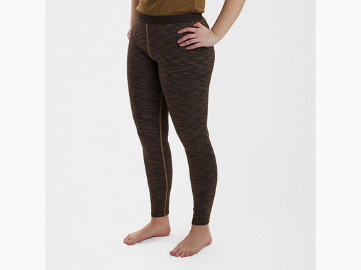 Lady Insulated Leggings - Brown Melange – Kleidergröße Damen: 34