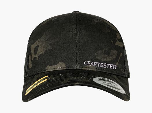 Geartester Multicam Retro Trucker Cap, klein logo