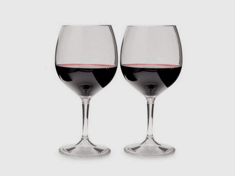 GSI Outdoors Nesting Wine Glass Set - 2 pcs.
