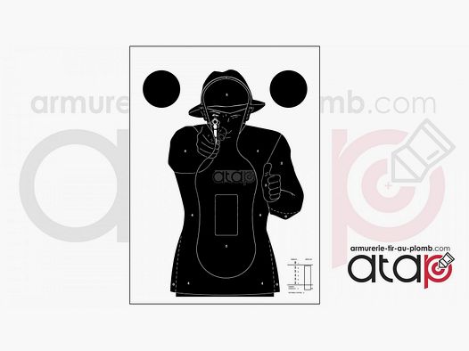 Cible de tir silhouette humaine cible Police