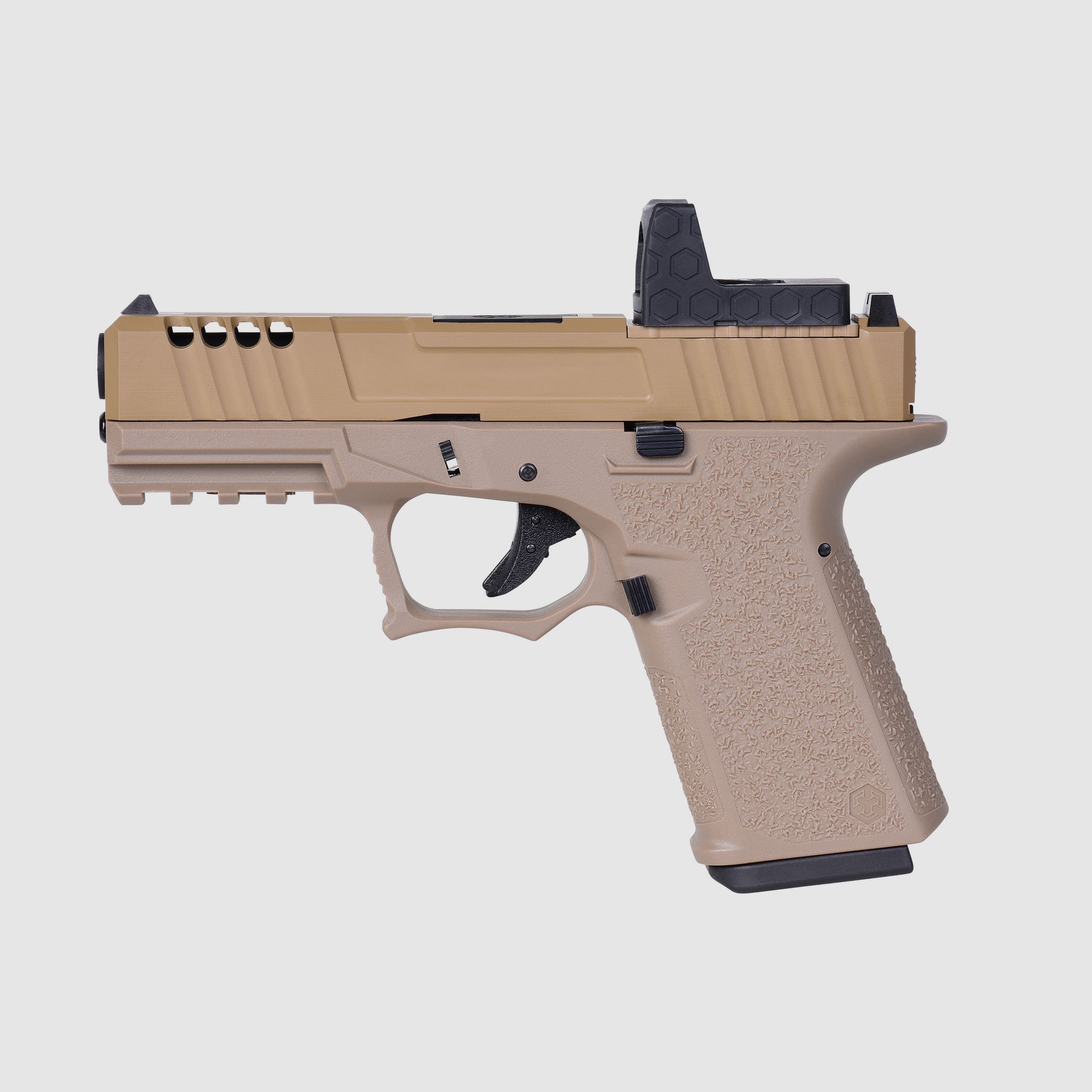 AW Custom VX9 Mod. 1 Vooraf gesneden FDE 6mm - Airsoft Gas BlowBack