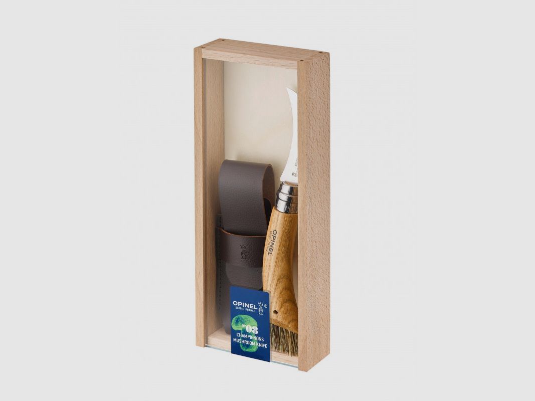 OPINEL PLUMIER CHAMPIGNON EICHE + HÜLLE, Bild 1 von 2