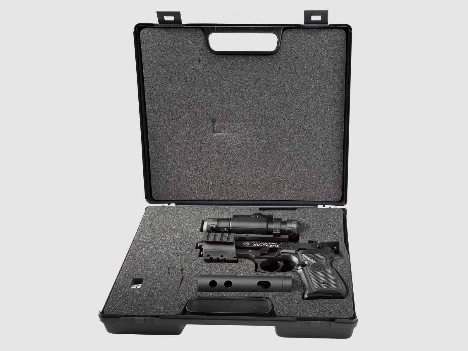 Beretta M92 FS XXTREME CO2 Luftpistole 4,5mm Diabolo Vollmetall + Zielpunktgerät + Koffer