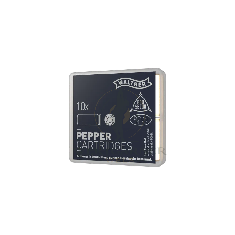 Walther Cartuchos de fogueo 9mm P.A. PV 10 uds.