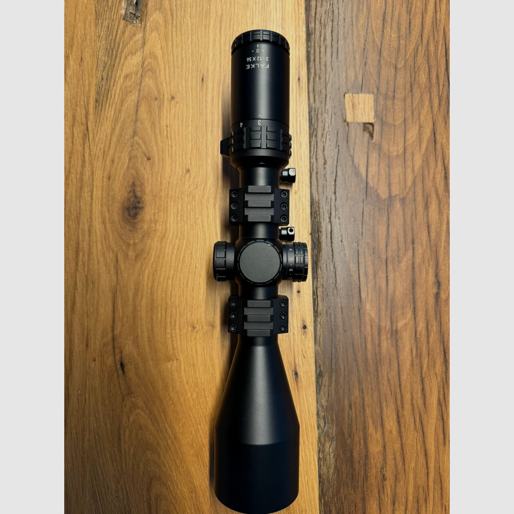 Falke 3 - 12 x 56 L4 lunette de tir incluant la montage de bloc Burris P.E.P.R