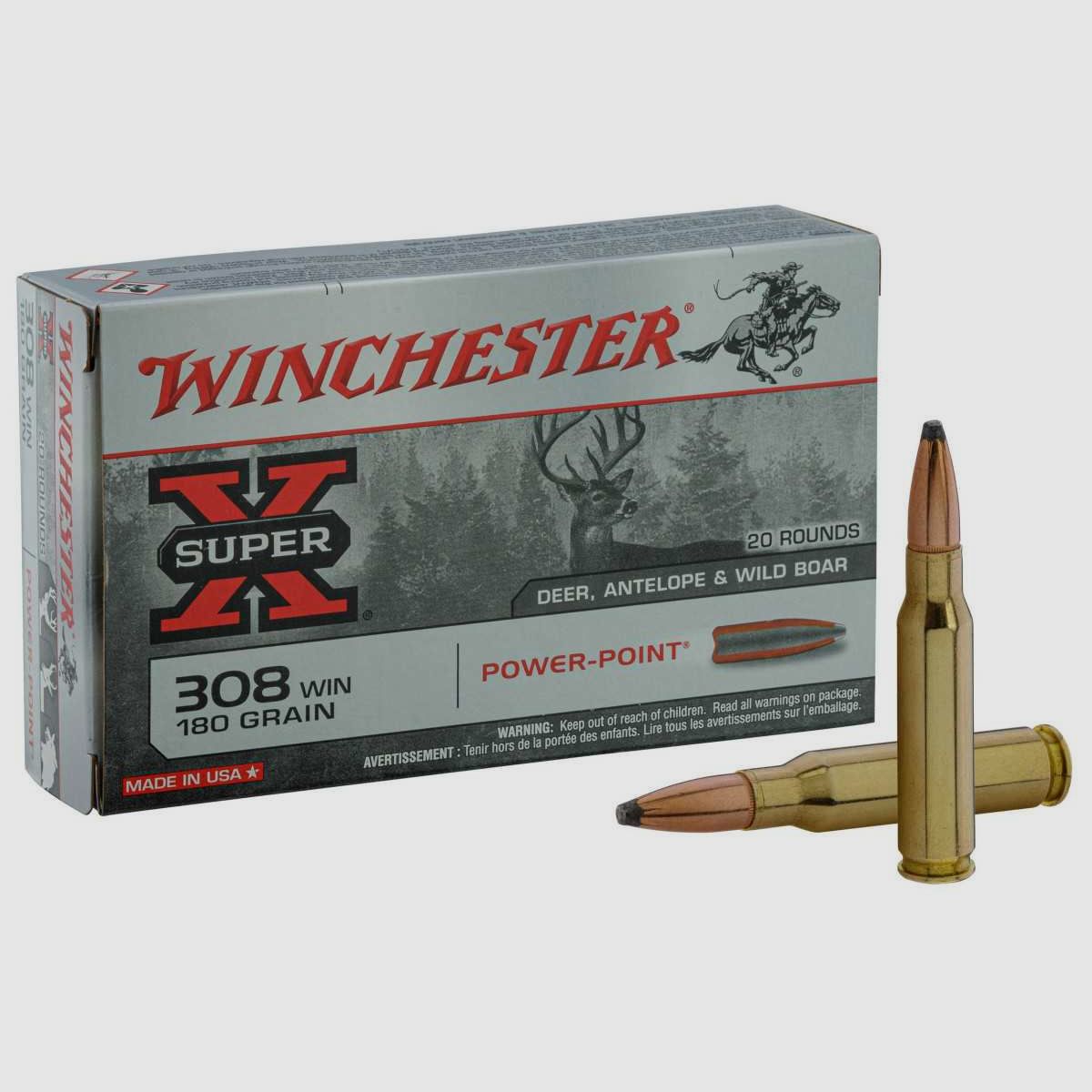 Winchester Copper Impact Extreme Point .308 Winchester 150 gr / 9.7 g - Balle Extreme Point Lead Free, image 1 sur 9