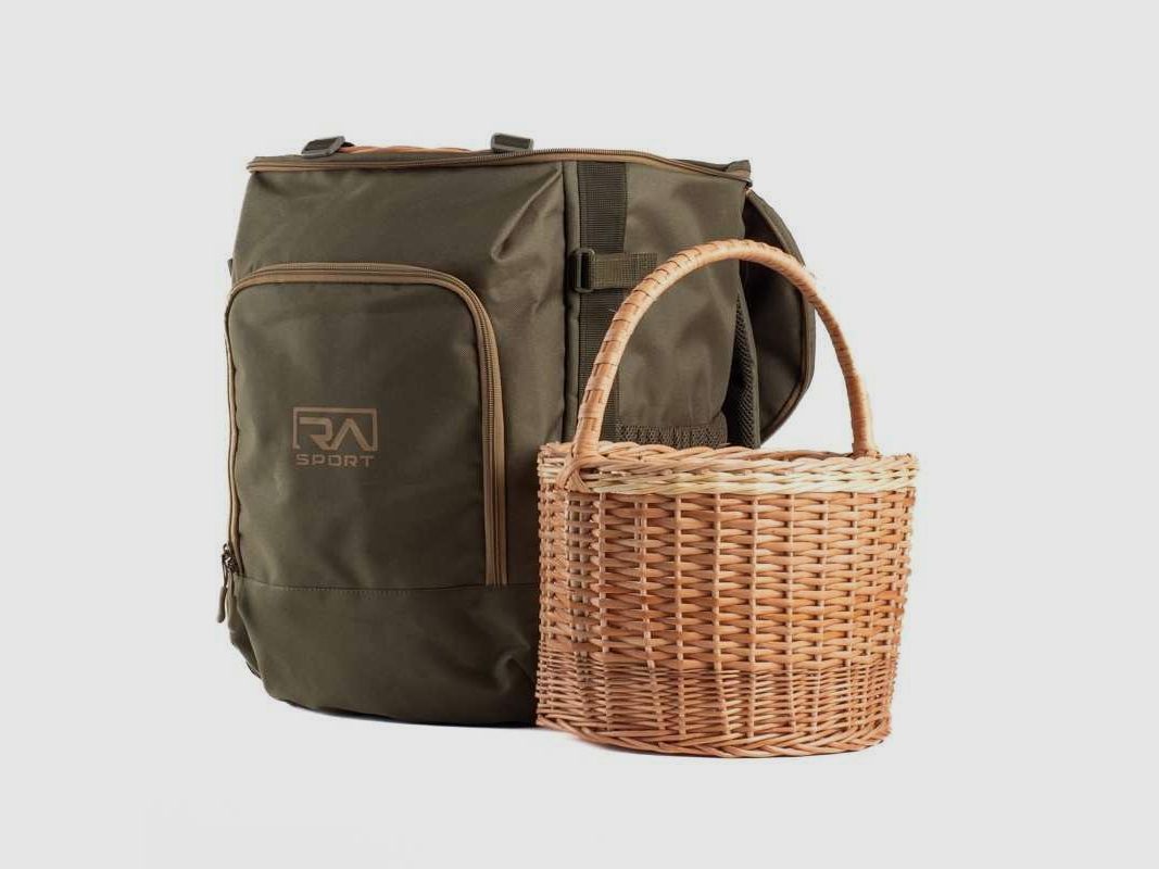 Rucksack für Pilze mit doppeltem Korb aus Weide, Bild 1 von 6