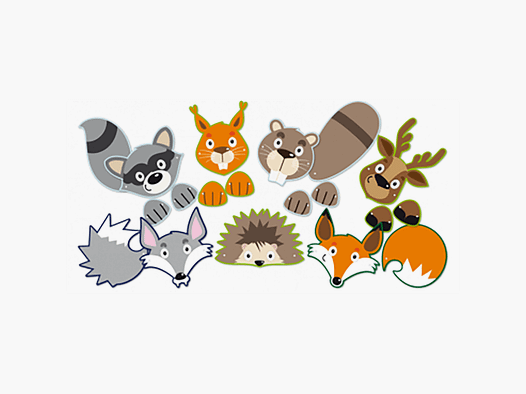Masques en papier "Animaux Colorés"