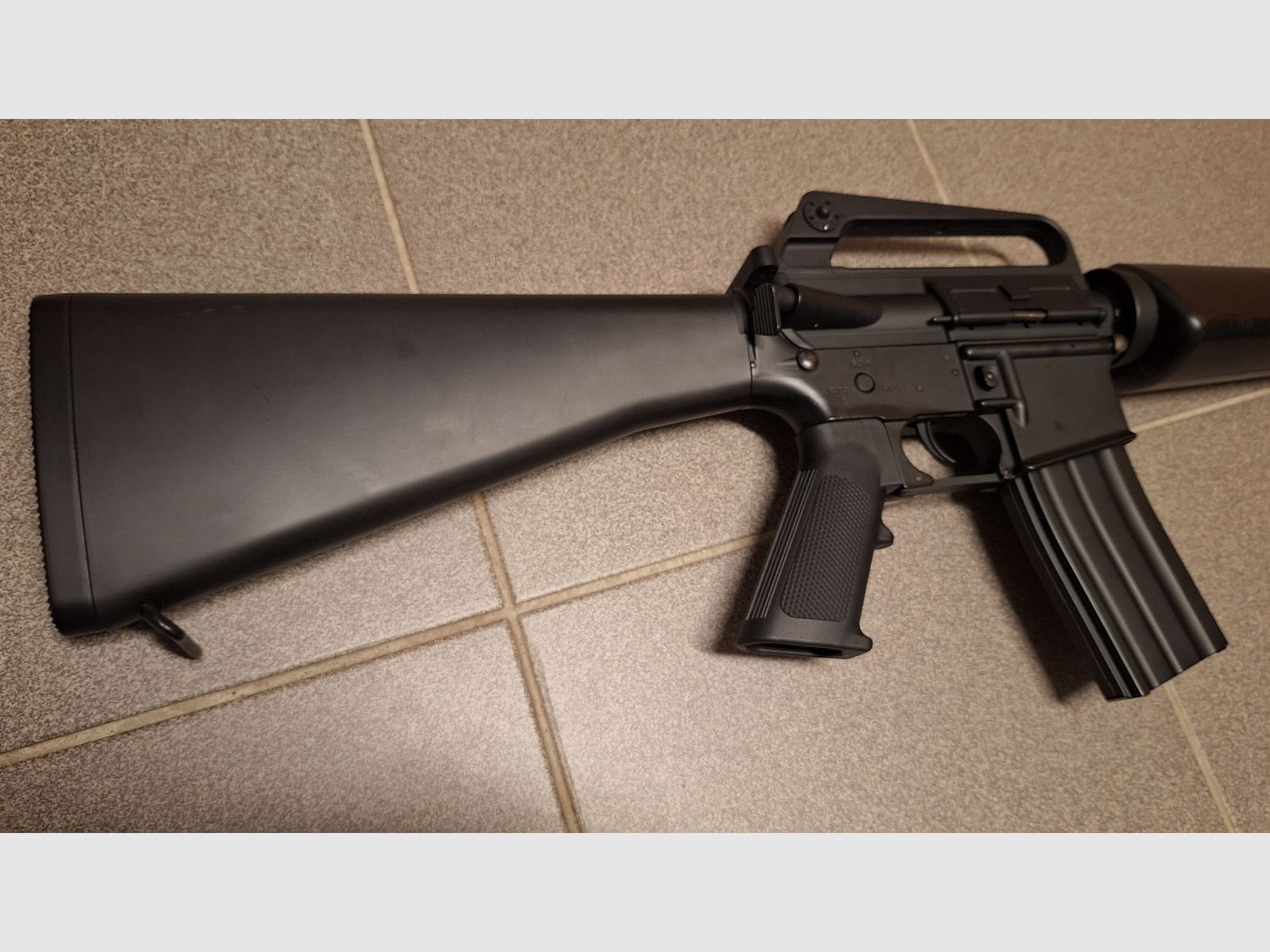 M16A1 VN Vietnam fusil d'assaut, métal plein, CO2 calibre 4,5BB, 2x chargeur-NEUF!