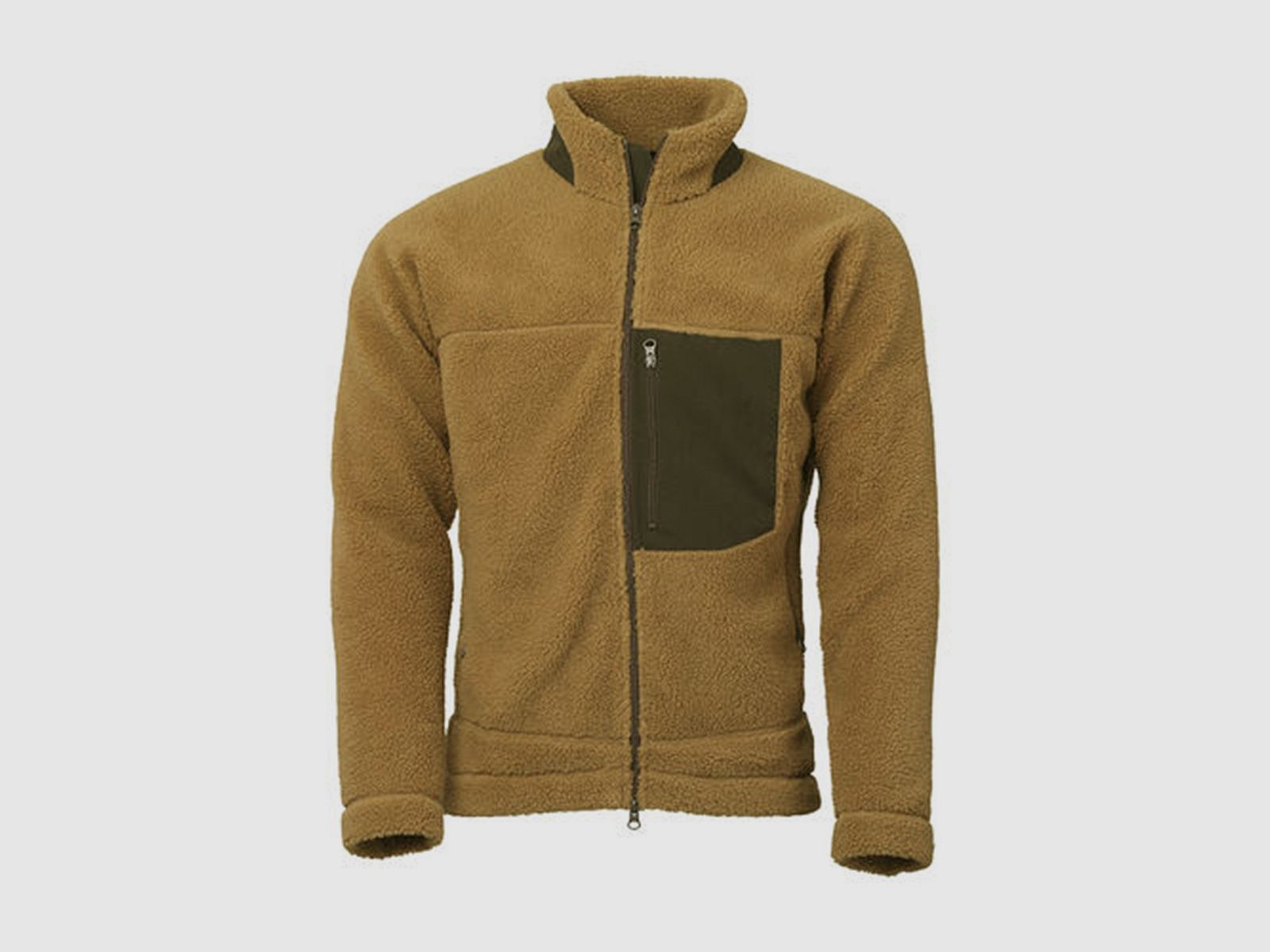 Laksen Teddy fleecejakke Camel, billede 1 af 3