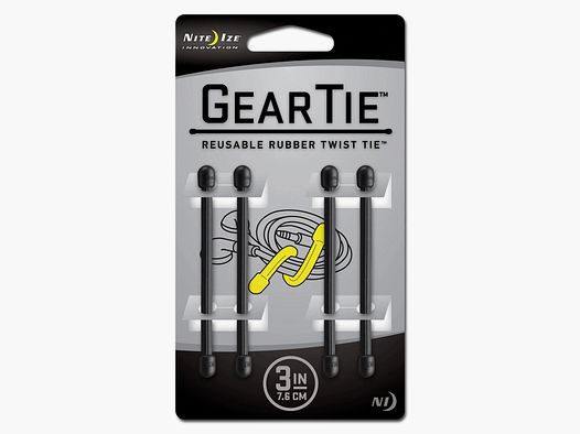 Nite Ize Nite Ize Gear Tie Original Gr.3 schwarz 4er Pack