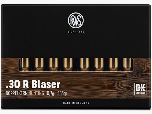 RWS .30R Blaser RWS Doppelkern (DK) 165grs - 20szt.