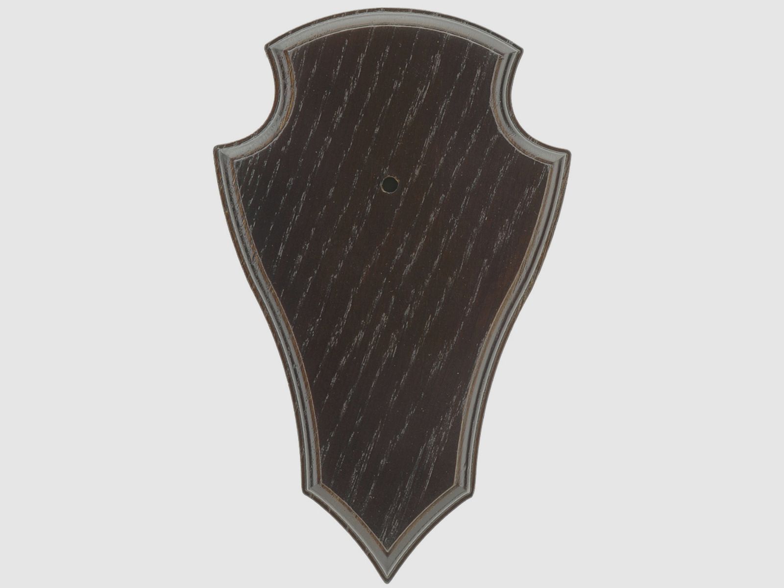 Gehörnbrettchen II dunkel mit Klammern