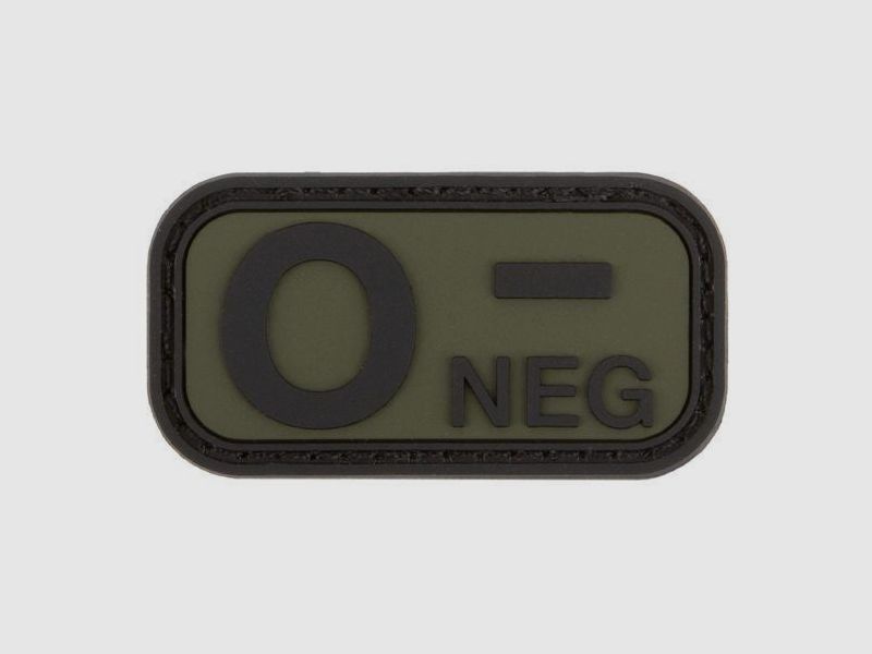 Morale Patch BLOOD TYPE 0- NEG, image 2 of 2