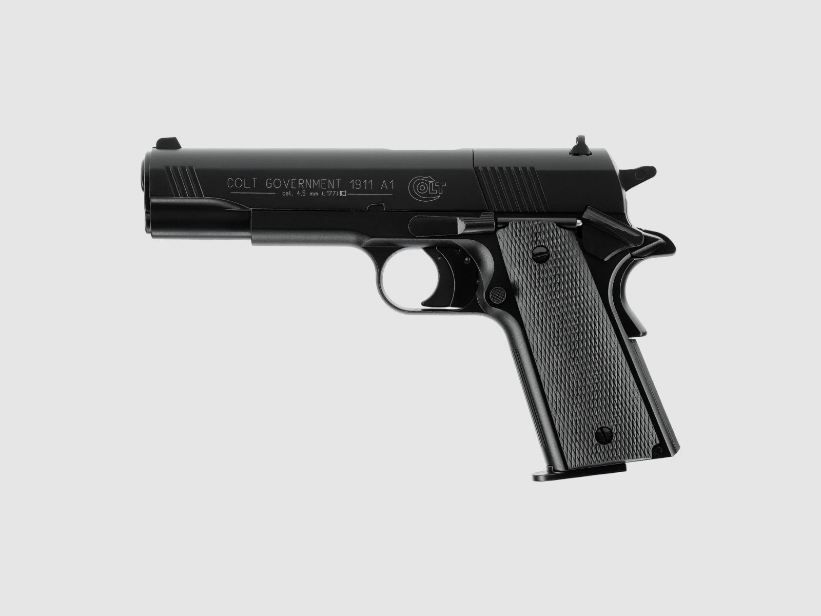 COLT Government 1911 A1 CO2 air pistol 4.5mm diabolo < 3.0 J black