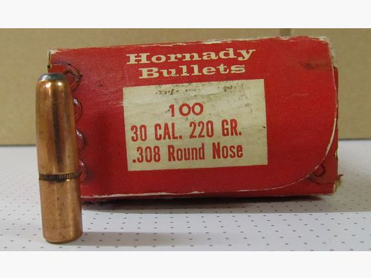 Hornady .30 Cal. 308 220 grs. Round Nose