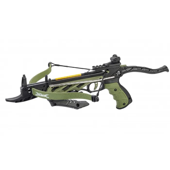 Ballesta de pistola "ALLIGATOR I", color: Bicolor (Oliva / Negro), 80 lbs / 35kg