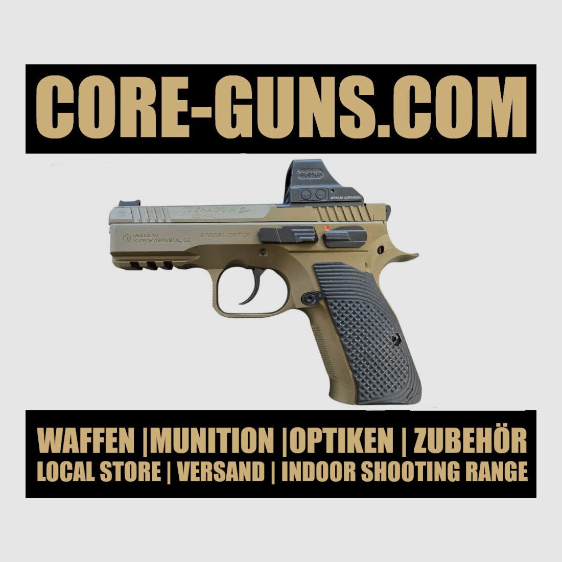 CZ Shadow 2 Compact Bronze OR Holosun IWA 2025 Special Limited Edit CZ Shadow 2 Compact Limited - UVP: 2379€