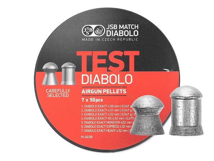 4.5 mm Diabolo pellets JSB Exact Test LG, 7 × 50 pcs., round nose (002003-350), image 1 of 8