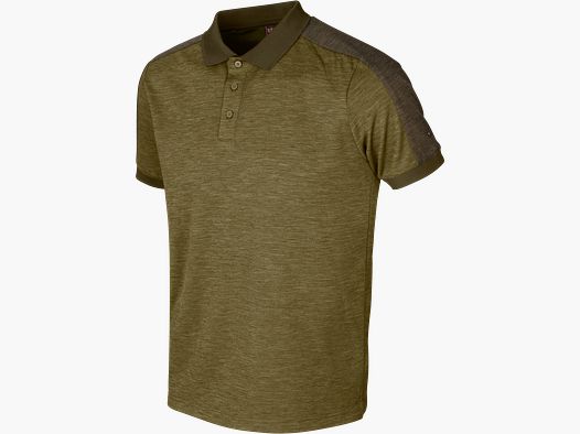 Härkila Tech Polohemd Dark Olive/ Willow Green