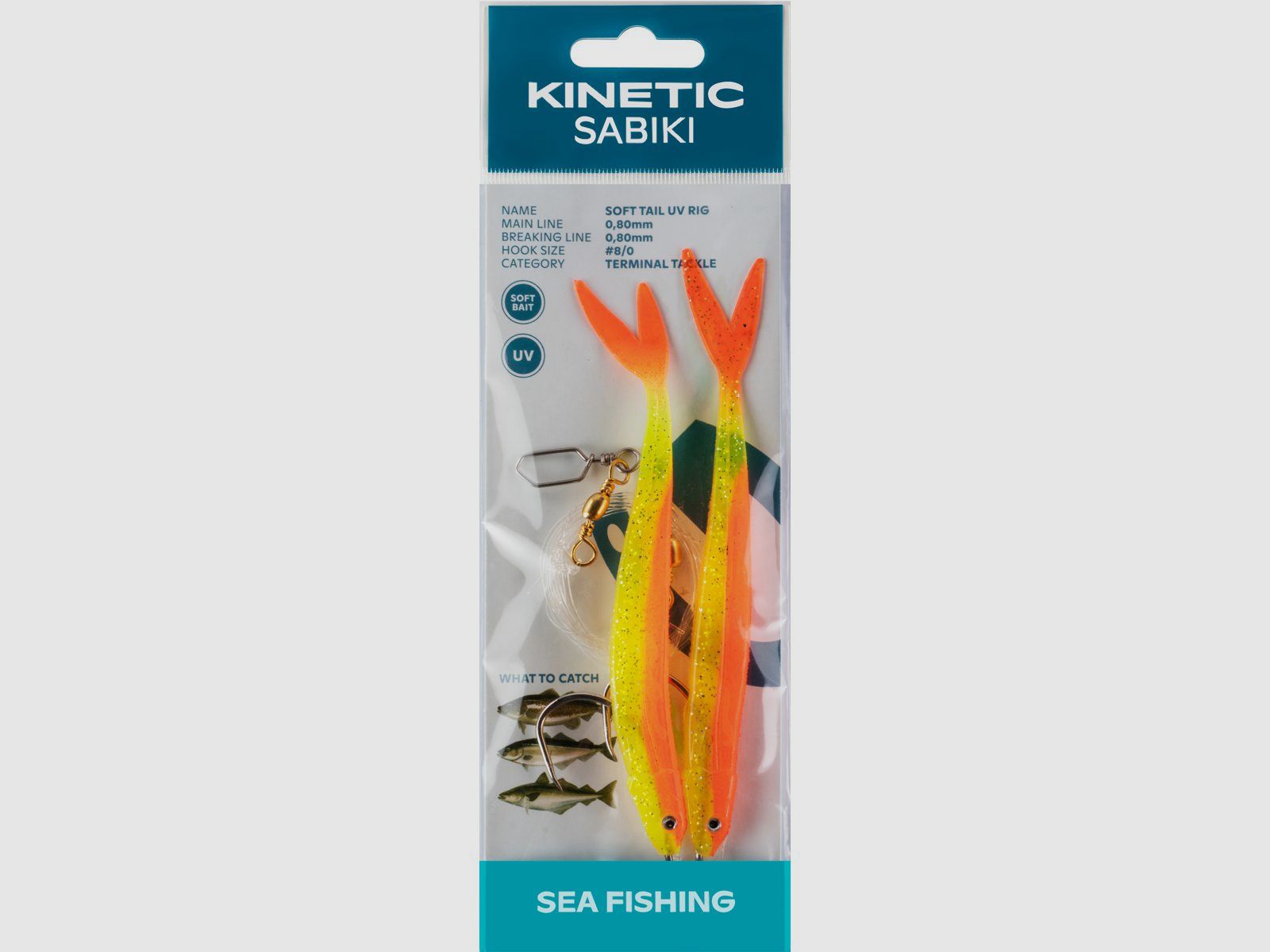 Kinetic Softtail UV rig for cod #8/0 – F122-255-051