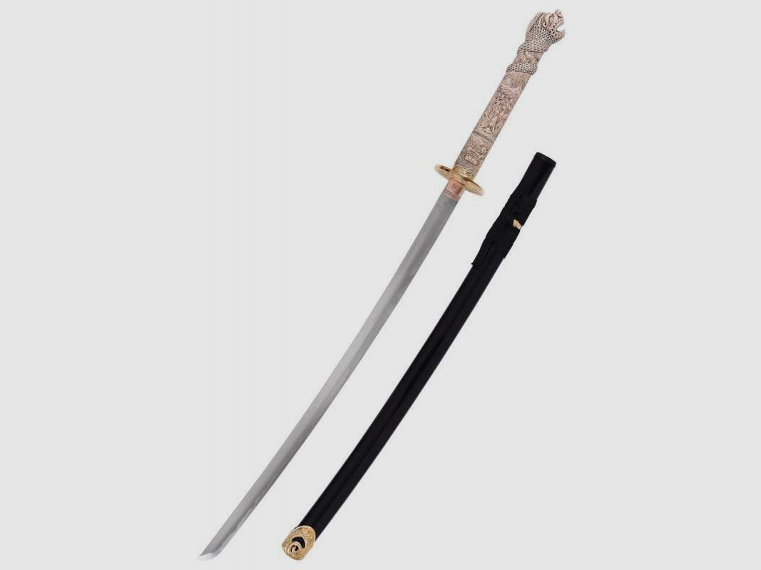Lizensiertes Katana Schwert des Connor MacLeod aus dem Film Highlander, schwarz, Marto