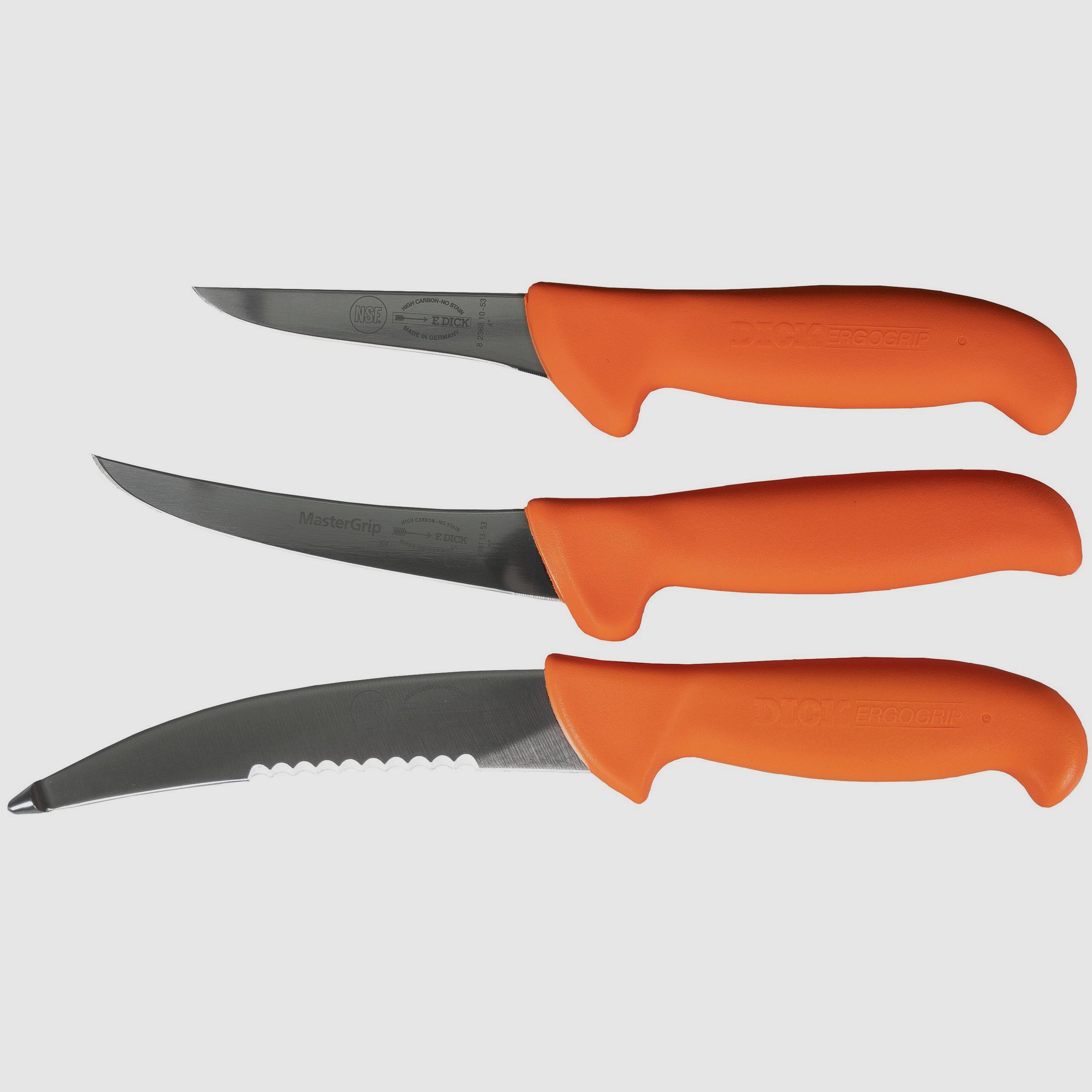Ensemble de couteaux épais Ergogrip Outdoor 3 pièces