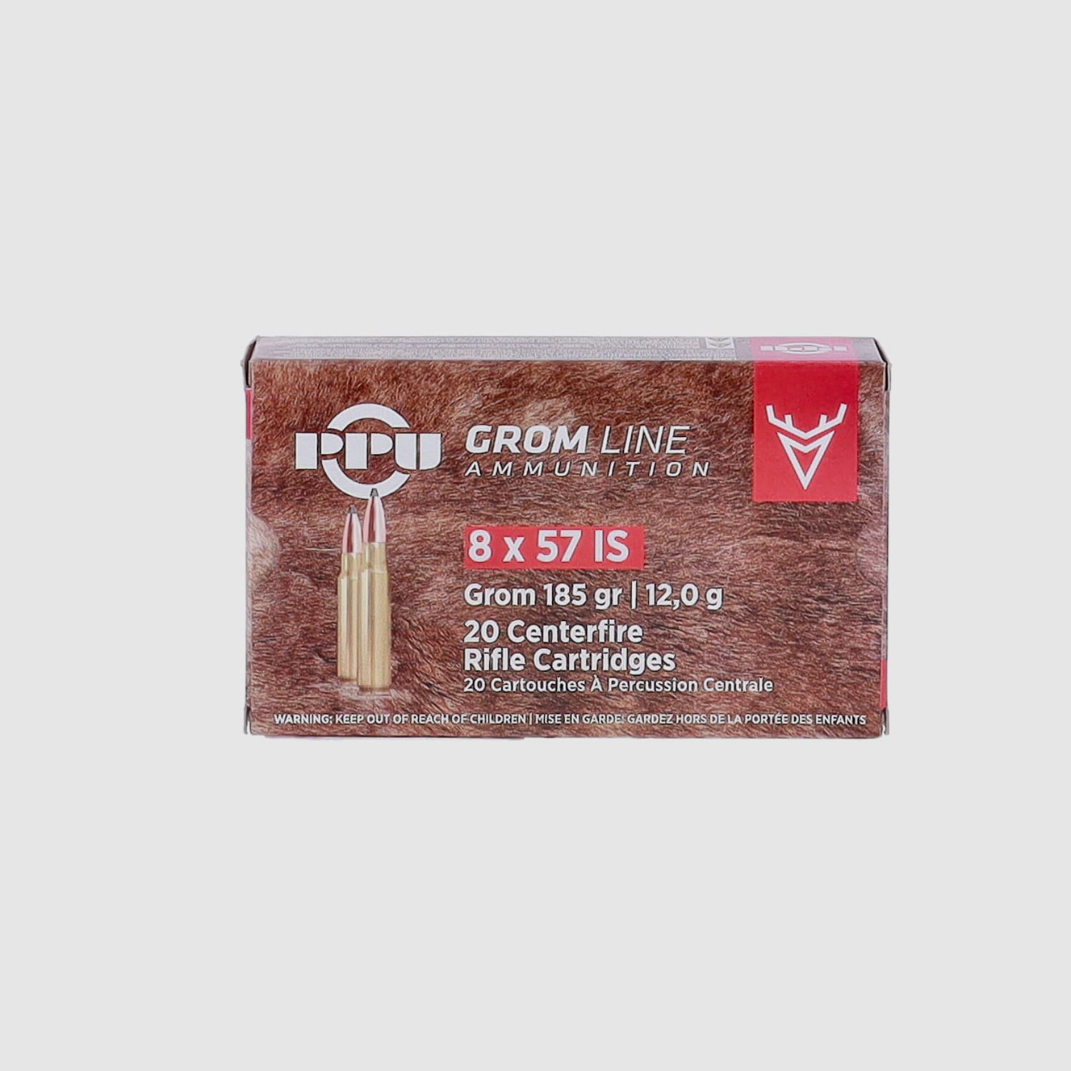 PRVI/PPU GROM 8x57 IS Soft Point 185 gr. - 20 pcs, image 1 sur 2