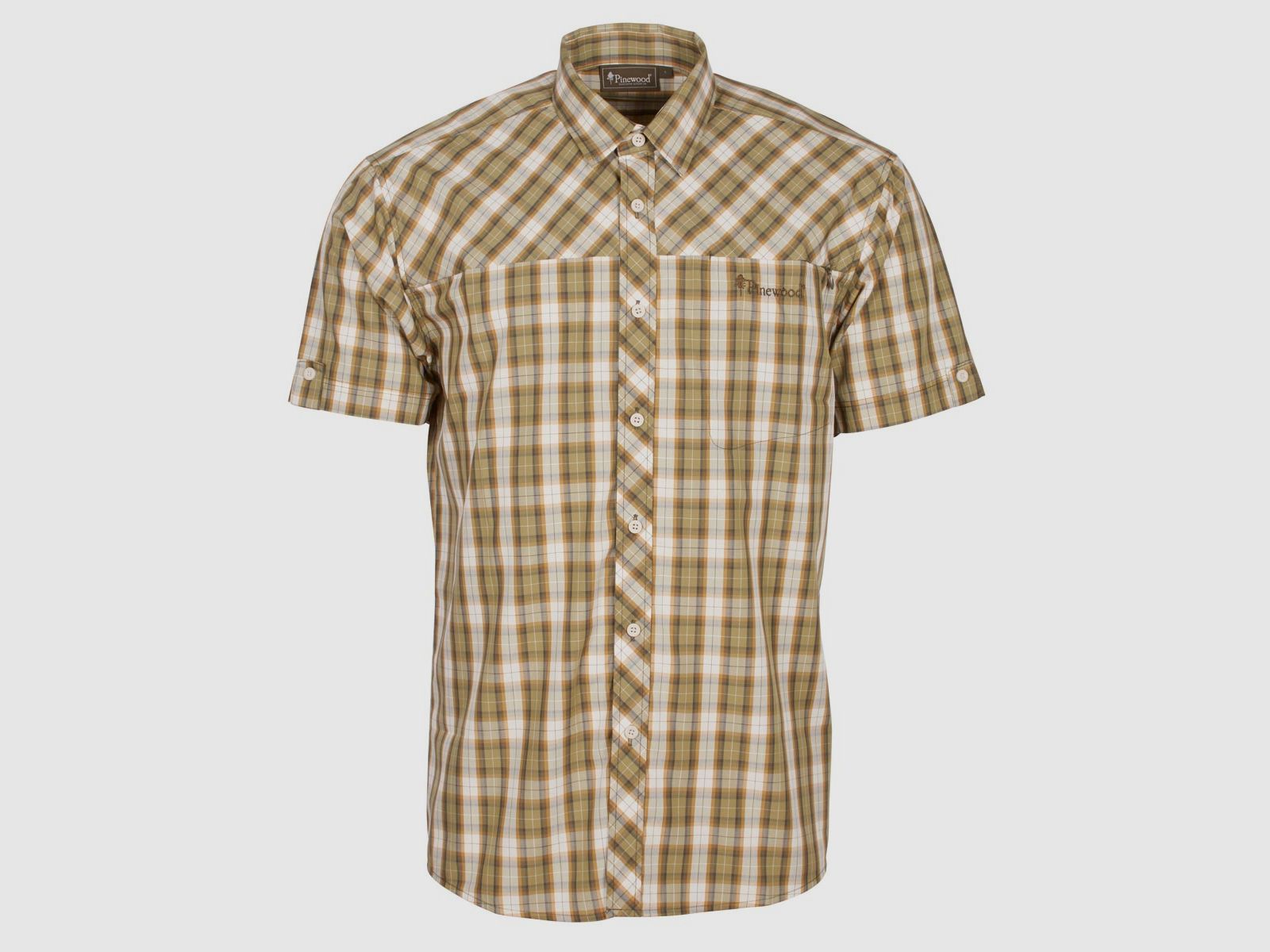 Pinewood Hemd Cilff Mid Khaki/Bronze
