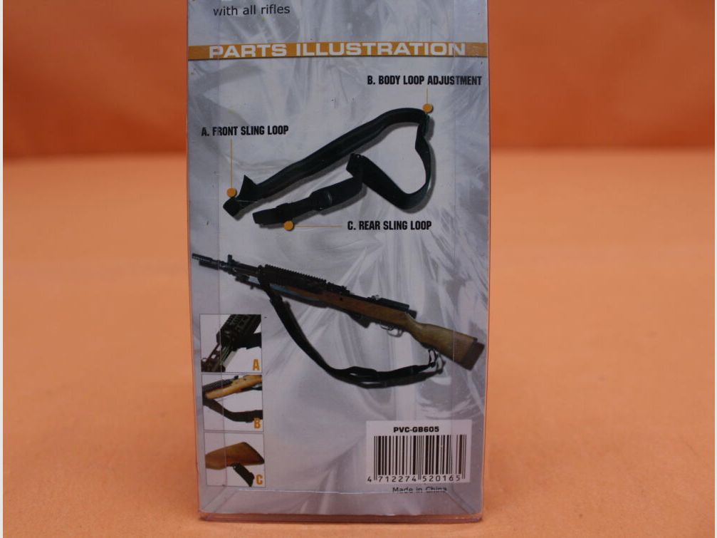 UTG - Leapers UTG Deluxe Universal Rifle Sling Black (PVC-GB605) Cinghia per fucile b=1,5" rivestita antiscivolo, immagine 4 di 5