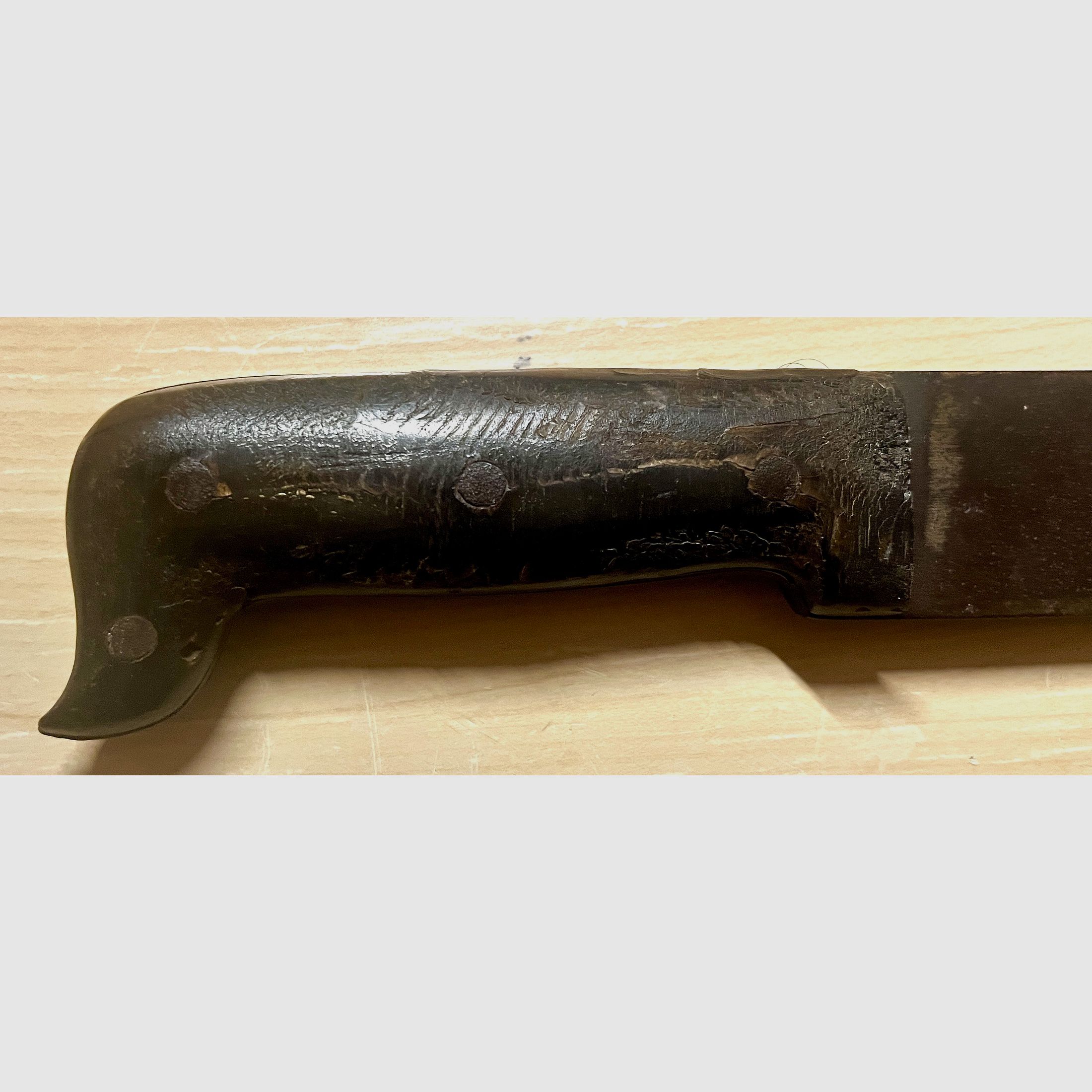 Deutsches Faschinenmesser Kaiserreich – Gustav Heller (GH) Solingen – militärisches Haumesser um 1900