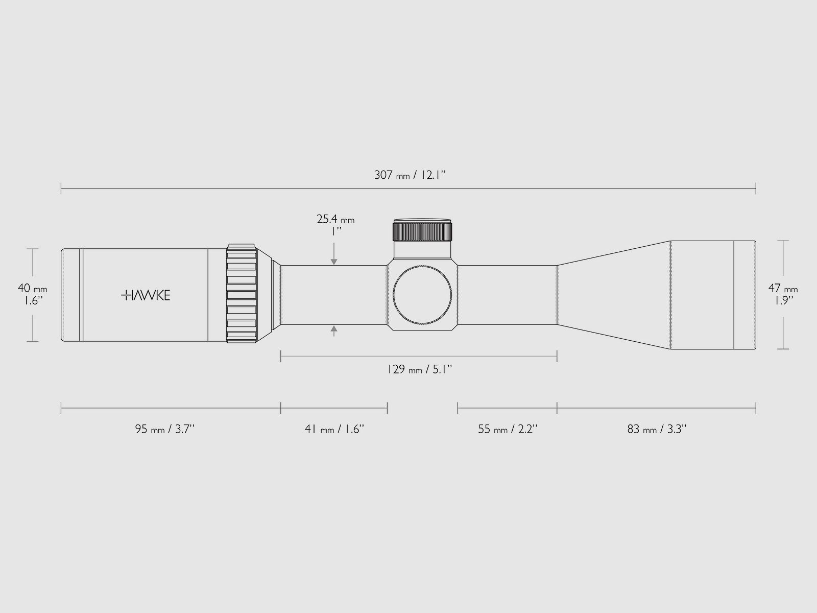 Hawke 14219 Zielfernrohr VANTAGE IR 3-9x40 SLUG GUN MUZZLELOADER