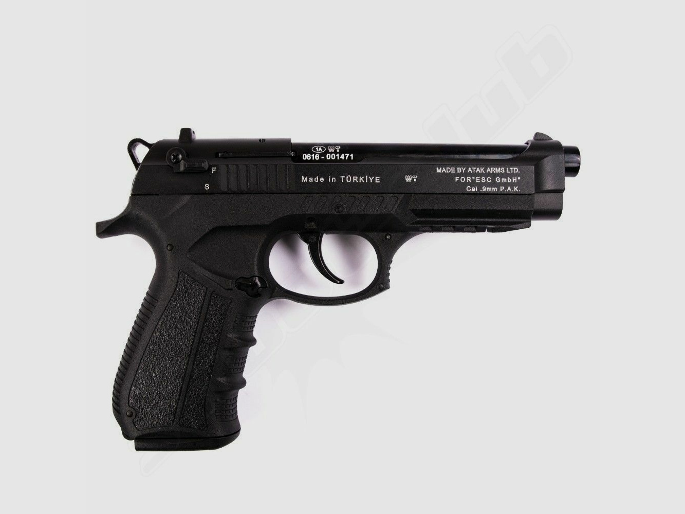 Zoraki 918-P Schreckschusspistole Brüniert 9mm PAK Komplett-Set