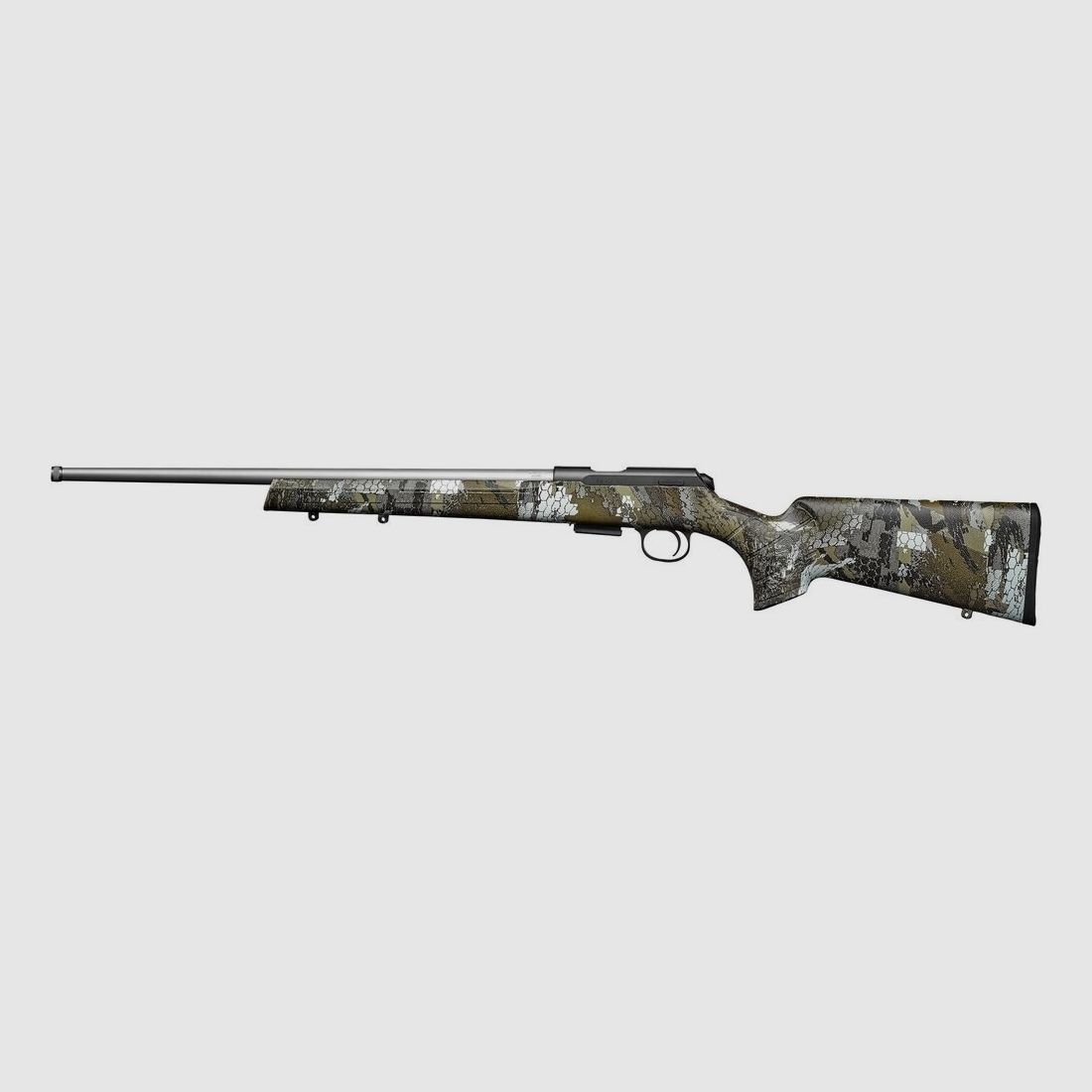 CZ KK herhalingsgeweer 457 Camo Stainless .22 lfb.