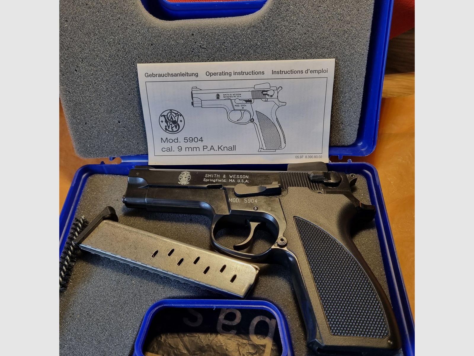 smith&wesson mod. 5904, brüniert, 9 mm , PTB 640