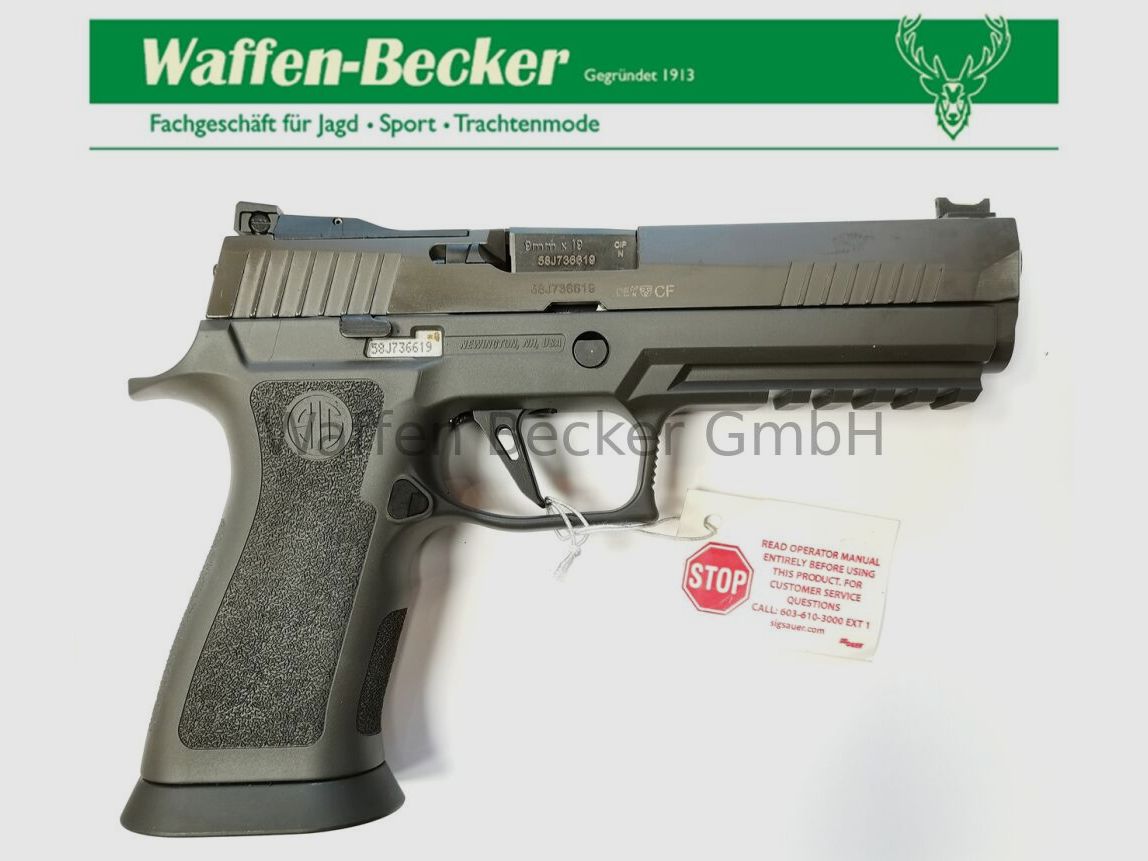 SIG-Sauer SIG-Sauer P320 X-Five Legion OR 17 coups, cal. 9mm Luger, gris
