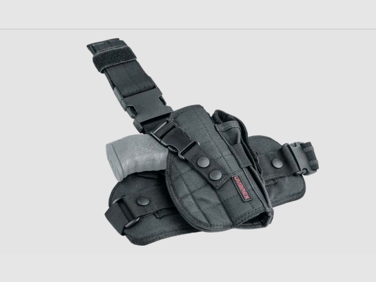 Umarex 3.1564 Beinholster Nylon Typ A, für große Pistolen, mit Magazintasche
